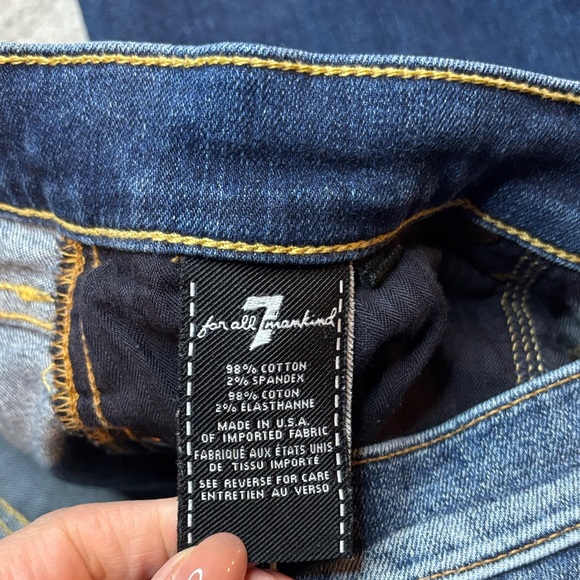 👖✨ 7 For All Mankind Cropped Bootcut Jeans Size 28 ✨👖 - Picture 11 of 12